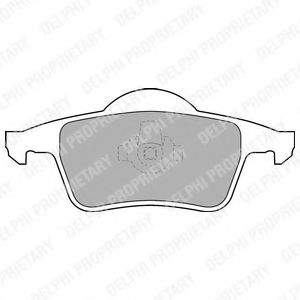 LP1504 DELPHI Колодки тормозные VW/VOLVO CADDY/S60/S70/S80/V70/XC70 -10 задн.