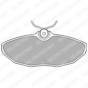 LP1505 DELPHI Тормозные колодки LP155