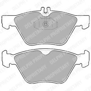 LP1589 DELPHI Колодки тормозные MB W202/W210 -07 перед.