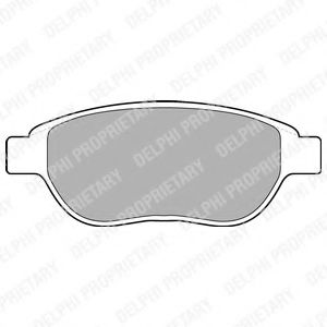 LP1653 DELPHI Колодки тормозные PSA C4/XSARA/207/307/PARTNER 97- перед.