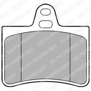 LP1680 DELPHI Колодки тормозные дисковые, комплект