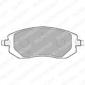 LP1718 DELPHI Колодки тормозные SUBARU FORESTER/IMPREZA/LEGACY/OUTBACK 00- перед.
