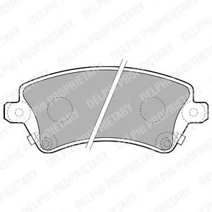 LP1737 DELPHI Колодки тормозные TOYOTA COROLLA -07 перед.