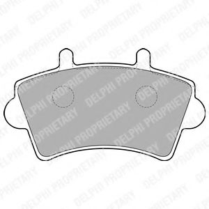 LP1746 DELPHI Колодки тормозные OPEL/RENAULT MOVANO/MASTER 98- перед.