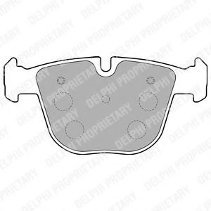 LP1793 DELPHI Колодки тормозные BMW 5(E60)/6(E63)/X5(E70)/X6(E71) 01- задн.