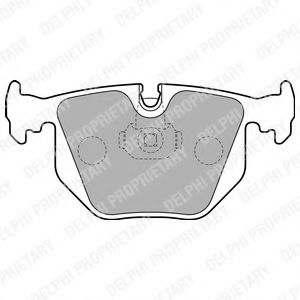 LP1803 DELPHI Колодки тормозные BMW/LAND ROVER 5(E34)/8(E31)/RANGE ROVER -12 задн.