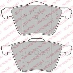 LP1821 DELPHI Тормозные колодки LP1821