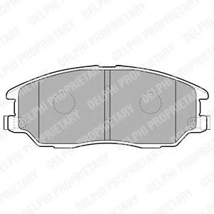 LP1857 DELPHI Тормозные колодки LP1857