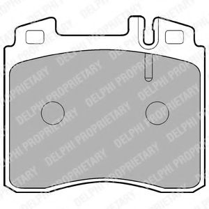LP842 DELPHI Колодки тормозные MB W140 -98 перед.