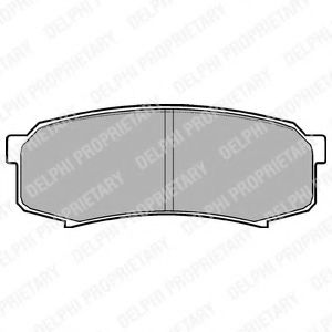 LP963 DELPHI Колодки тормозные TOYOTA LAND CRUISER 80/90/120/150 90- задн.