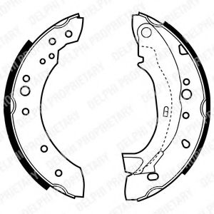 LS1921 DELPHI комплект тормозных колодок