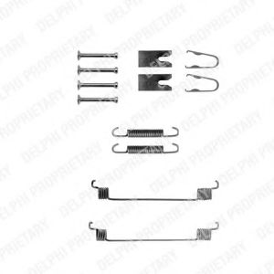 LY1291 DELPHI комплект монтажный тормозных колодок