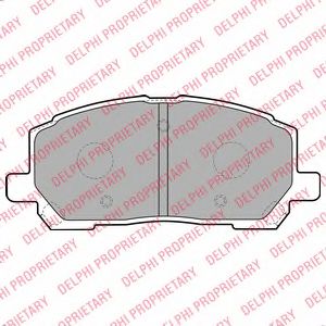LP1908 DELPHI Тормозные колодки LP198