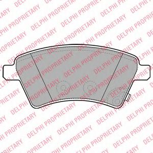 LP1966 DELPHI Тормозные колодки LP1966