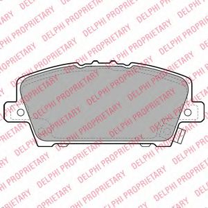 LP1970 DELPHI Тормозные колодки LP197