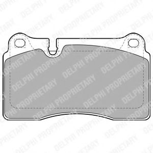 LP2012 DELPHI Колодки тормозные VAG A3/TOUAREG 03- перед.