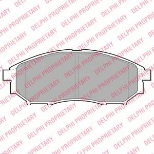 LP2030 DELPHI Тормозные колодки LP23