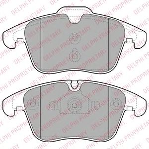 LP2065 DELPHI Колодки тормозные дисковые