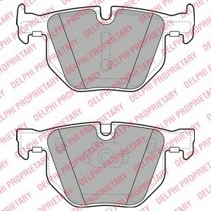LP2068 DELPHI Тормозные колодки дисковые LP268
