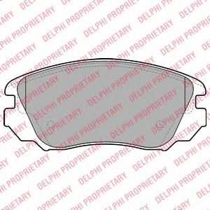 LP2080 DELPHI Колодки тормозные OPEL INSIGNIA 08- перед. R16