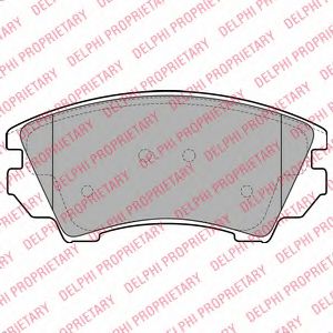 LP2081 DELPHI Колодки тормозные OPEL INSIGNIA 08- перед. R17