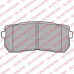 LP2095 DELPHI Тормозные колодки LP295