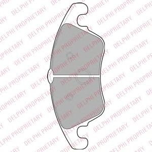 LP2099 DELPHI Колодки тормозные MB W204/W212 07- перед.SPORT