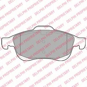 LP2101 DELPHI Колодки тормозные PSA BERLINGO/DS4/C4/PARTNER/5008 06- перед.
