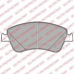 LP2102 DELPHI Тормозные колодки LP212