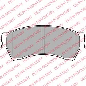 LP2111 DELPHI тормозные колодки