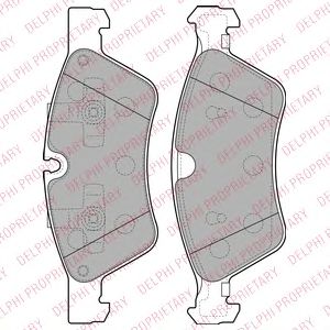 LP2125 DELPHI Колодки тормозные MB W164/W251 05- перед.