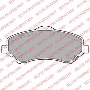 LP2143 DELPHI Тормозные колодки LP2143