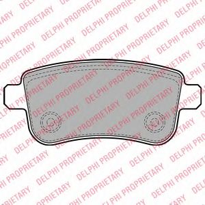 LP2153 DELPHI Колодки тормозные RENAULT MEGANE/SCENIC 08- задн.
