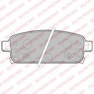 LP2167 DELPHI Колодки тормозные дисковые задние