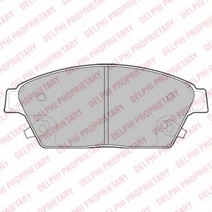 LP2170 DELPHI Колодки тормозные OPEL ASTRA J/MOKKA 09- перед. R16