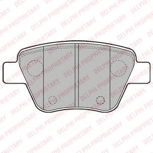 LP2178 DELPHI Тормозные колодки