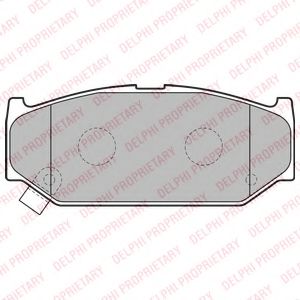 LP2182 DELPHI Тормозные колодки LP2182
