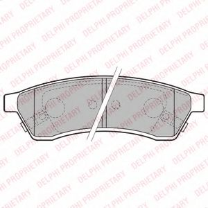 LP2197 DELPHI Тормозные колодки LP2197