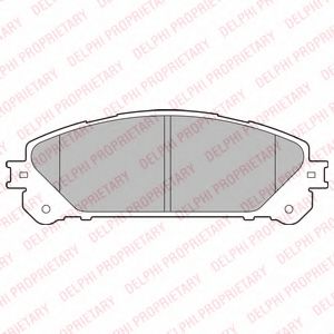 LP2201 DELPHI Колодки торм.пер.