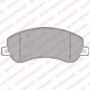 LP2257 DELPHI Колодки тормозные VW AMAROK 10- перед.
