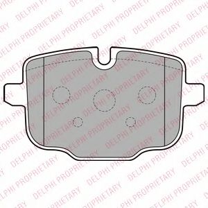 LP2246 DELPHI Колодки тормозные задние дисковые 116*66 BMW F06 F10 G11 Delphi