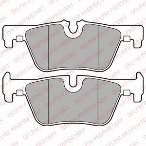 LP2286 DELPHI Колодки тормозные BMW 1(F20)/3(F30)/4(F32) 10- задн.
