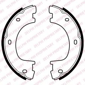 LS2054 DELPHI BRAKE SHOE AXLE SET