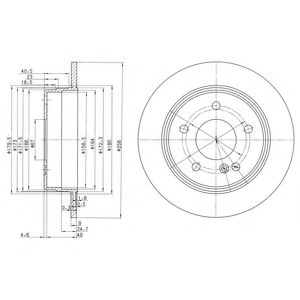 BG2761 DELPHI Диск томозной зад
