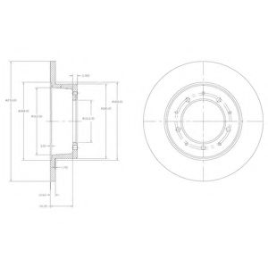BG2799 DELPHI Тормозной диск BG2799