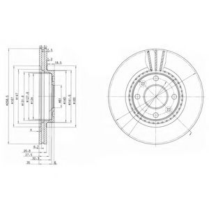 BG2625 DELPHI Тормозной диск BG2625