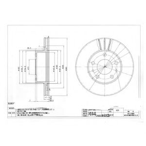 BG2846 DELPHI Диск тормозной передний q11-15 JUMPER/BOXER/DUCATO 90- Delphi