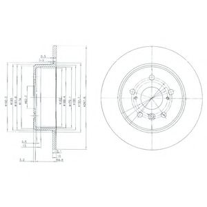 BG3183 DELPHI Диск тормозной