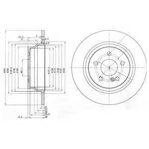 BG3757 DELPHI Торм.диск зад.2 шт MB W211S211 2-