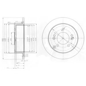 BG3799 DELPHI Диск тормозной HYUNDAI/KIA SONATA/TUCSON/MAGENTIS 03- задн.